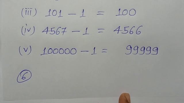 BTBC BTBC, Class - 6, Math, NCERT, Bihar Board, Hindi Medium, Whole Number, Ex- 2.1, Q.-  1 to 7,