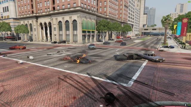 Los Santos Cross Road Accident in Grand Theft Auto V 2024 Ep32