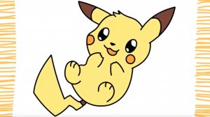 Как нарисовать ПИКАЧУ КАВАЙ I шаг за шагом