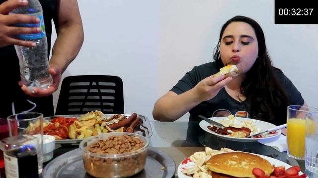 CAFÉ DA MANHÃ AMERICANO | AMERICAN BREAKFAST | 8 MIL CALORIAS смотреть онлайн