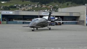 Piaggio P-180 Avanti EVO Взлет и посадка