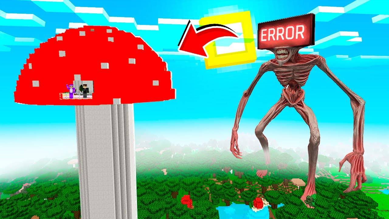ОШИБКОГОЛОВЫЙ НАШЁЛ НАШ СЕКРЕТНЫЙ ДОМ В МАЙНКРАФТ! ЕНОТИК ERRORHEAD MINECRAFT