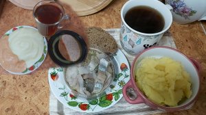 Мой пост, день 42~й. Рыбный день))) Икра, картошечка, селедочка)))