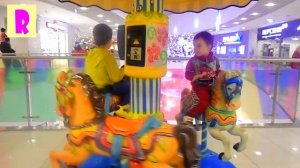 Лошадка Радуга Аттракционы Карусель Развлечение детей Лошадка Радуга мультик длямалышей от HappyRom