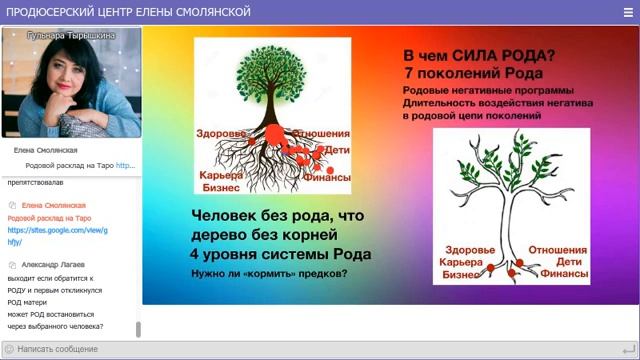Родовая Система и ТАРО  Гульнара Тырышкина