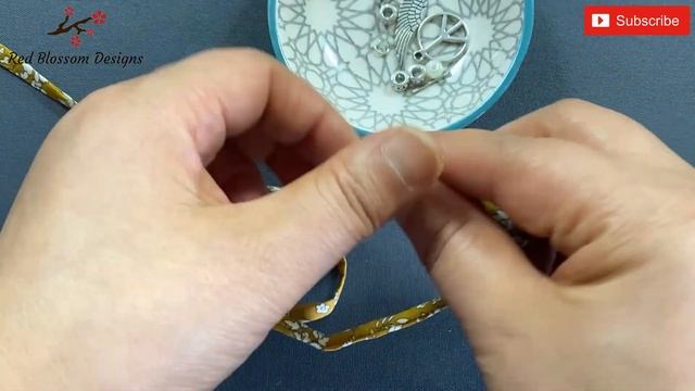 💖 Beautiful Beads Charm Liberty Fabric Adjustable Bracelet | Bangle | Cuff | ब्रेसलेट | Pulseira смотреть онлайн