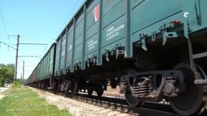 ВЛ80К-740 с грузовым поездом