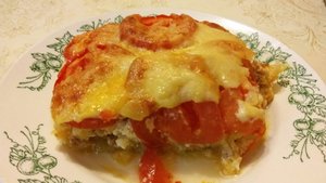 Запеканка из кабачков и фарша. Очень вкусная запеканка!