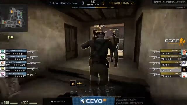 CEVO-Pro CS:GO Season 4: NetcodeGuides.com vs. Reliable Gaming - Week 8:2 on de_inferno