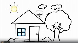 КАК ЛЕГКО НАРИСОВАТЬ СЕМЕЙНЫЙ МИЛЫЙ ДОМ - РИСОВАНИЕ ДОМА ЛЕГКО ШАГ ЗА ШАГОМ