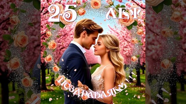 Поздравляем С Юбилеем! С годовщиной совместной жизни! 25 лет. смотреть онлайн