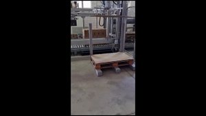 Автоматический укладчик коробок на паллет.