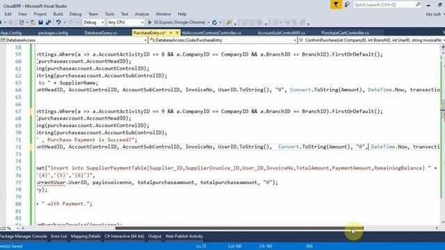 Business ERP Part 39 Purchase Confirm Setting ASP.NET MVC