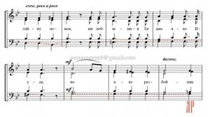 ВЕЧЕРИ ТВОЕЯ✨муз. А.Ф.ЛЬВОВА, перел. В.КОВАЛЬДЖИ  - Басовая партия