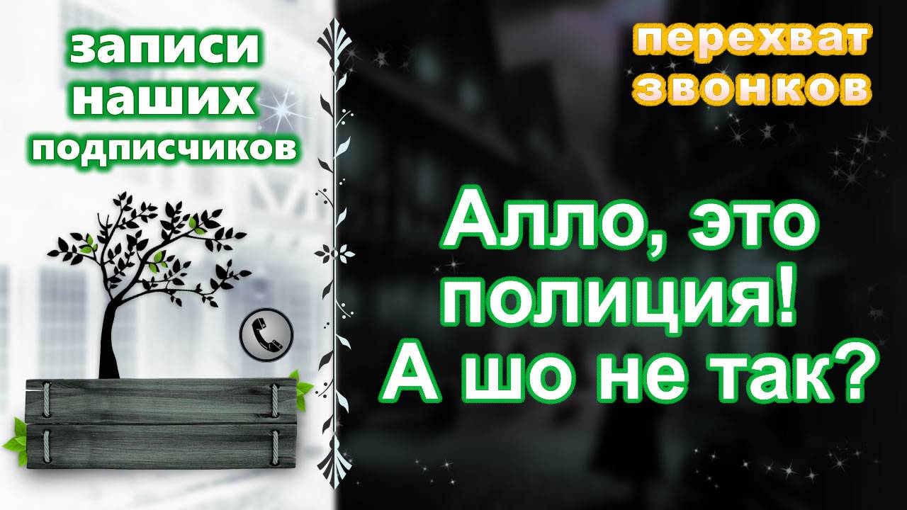 Записи наших подписчиков. Алло, это полиция! А шо не так? смотреть онлайн