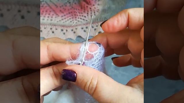 Как и куда прятать хвостики в шалях смотреть онлайн