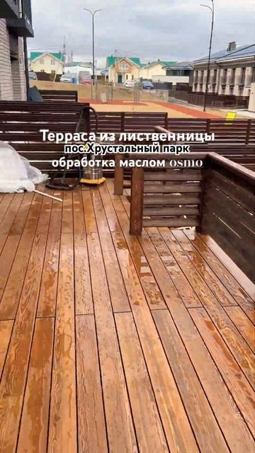 Терраса из лиственницы в г.Иркутск. #планкен #строительствоиркутск #терраса