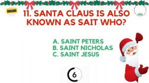 Christmas Questions for kids - Multiple choice Christmas trivia with answers for kids