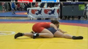 69 KG CR2 - Alina Makhinya (Ukraine) vs. Kaleigh Jennings (Cumberlands)