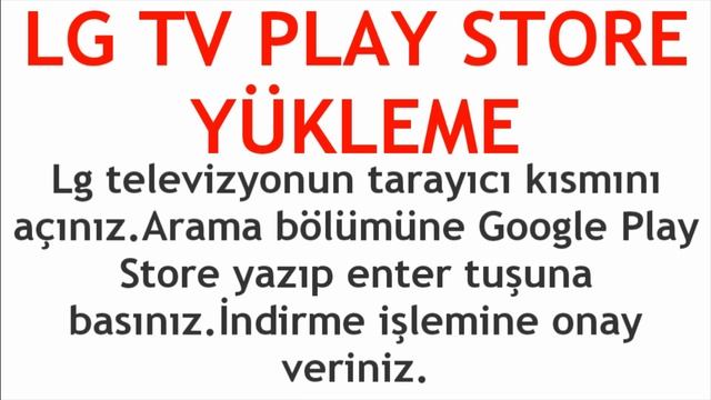 LG TV Play Store Yükleme Nasıl Yapılır?