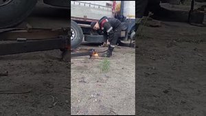 Замена втулки ушка рессоры МАЗ.
