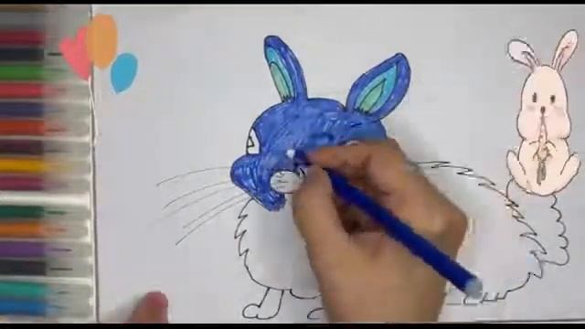 Bolalar uchun quyon rasm chizish. Сурет салу қоян. How to draw a rabbit смотреть онлайн