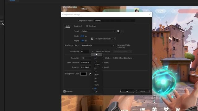 How to Change Composition Frame Rate in Adobe After Effects CC