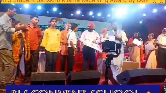 Pride Moment For Our RLS Family and Inspirational For Our New Generation Sanskriti Mishra Receiving