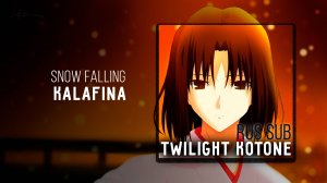 [Kara no Kyoukai ED] Kalafina - Snow Falling RUS SUB karaoke