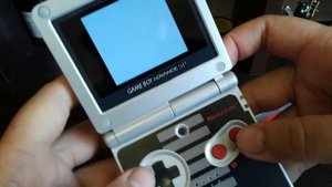 Замена не яркого экрана Nintendo Game Boy Advance SP AGS-001 на IPS дисплей. Сравнение.