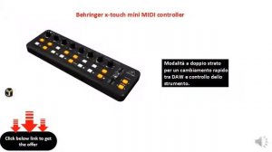 Behringer x-touch mini MIDI controller