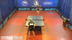 Настольный теннис матч 260618  13  Быкова Ксения  Антонова Марина