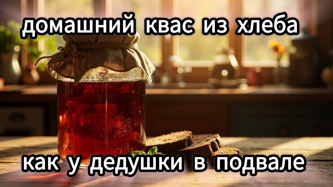 Домашний квас из хлеба — как у дедушки в подвале