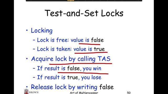 24. SFU CMPT 300: Locks: basic spin-lock, Test-and-Set lock, Test-and-Test-and-Set lock смотреть онлайн