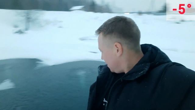 КОНЕЦ ЯНВАРЯ ПРИШЛО ТЕПЛО -5°, В  ПРУДУ ТАЕТ ЛЁД, МАЙНА РАСТЁТ, РЫБКА ВСЯ АКТИВНАЯ, ПРОЗРАК СУПЕР!!