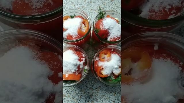 маринованные помидоры на зиму #соленья #помидорымаринованные #вкусно