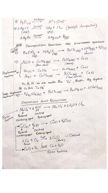 #handwritten chemistry summary notes #cbseclass10 смотреть онлайн
