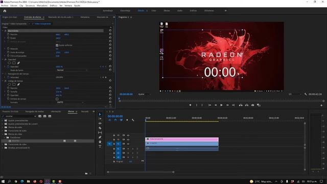 como poner cronometro en adobe premiere fácil