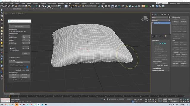 Pillow modeling in 3Ds Max and Polycloth смотреть онлайн