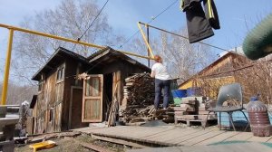 окрашивание газовой трубы