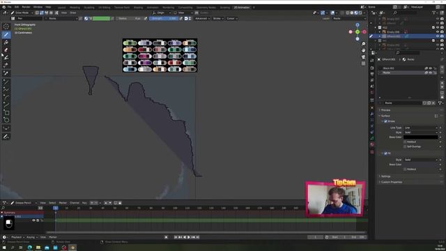 2D Grease Pencil Animation in Blender часть 1 смотреть онлайн