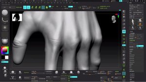 7.ZBrush body Sculpting 7 (Arms)