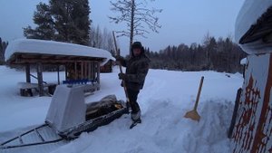 Поехал в тайгу на тои дня. Буду закрывать капканы и ловить щуку на жерлицы. 1 серия. 28.02.25