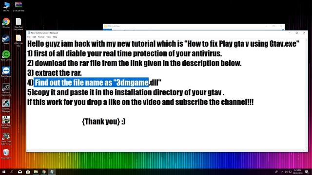 How To Fix Grand Theft Auto V Error ||Play Gta v Using Gtav.exe|| смотреть онлайн
