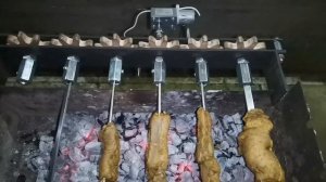 Устройство автоматического вращения шампуров. Ленивый шашлычник. Шампура самокруты.