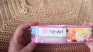 Как связать тунику из секционно-окрашенной пряжи ФЛОВЕРС от Ярн-арт крючком.