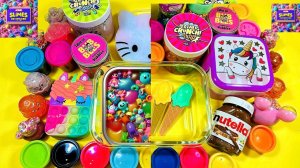 Mixing all my slime smoothieSlime Mixing Random |Slime ASMR | Слайм АСМР