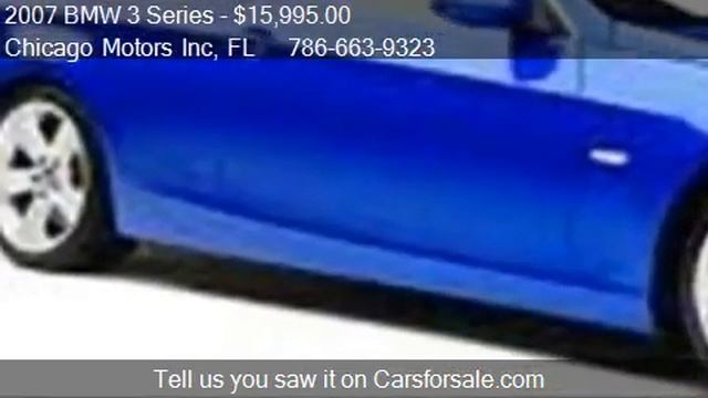 2007 BMW 3 Series 335i - for sale in Miami, FL 33142 смотреть онлайн