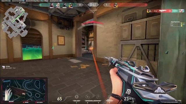 First games with my new 600 wooden thocky keyboard - Ranked Valorant highlights