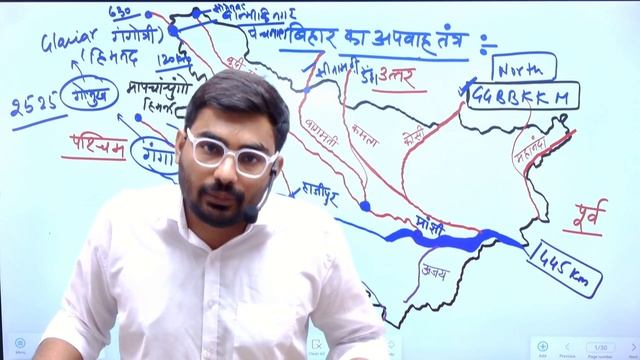 RIVERS OF BIHAR || बिहार का अपवाह तंत्र ||  Drainage System in Bihar || BY KUMAR PANKAJ SIR #bpsc